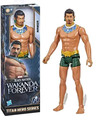 Produktbild von Marvel Studios - Black Panther: Wakanda Forever - Titan Hero Series Namor Figur - 30 cm - 4 Jahre & up HASBRO
