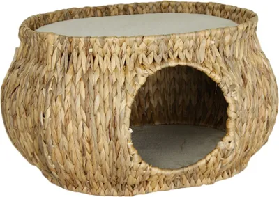 Image de Grotte pour chat Casimir Hyacinthe d'eau 2e choix Grotte pour chat Cachette pour chat Petit couchage doux et douillet