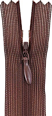 Produktbild von 1 Reißverschluss spiral verdeckt, 16cm, unteilbar, unsichtbar, Farbe frei wählbar, Farbe:303 zobel