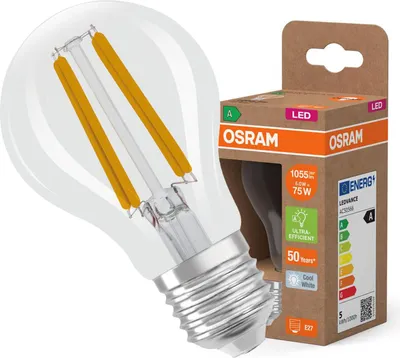 Immagine prodotto di OSRAM Lampada LED, a forma di lampadina, E27, 5 W, 4000 K, EEK: A, 1055 lm, bianco neutro