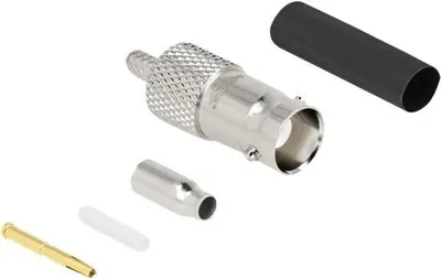 Image de DELOCK BNC Buchse zum Crimpen RG-174/RG-316 mit Schrumpfschl