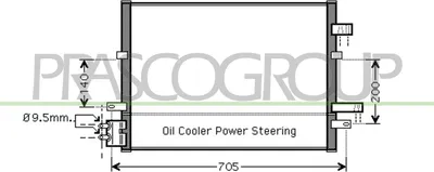 Produktbild von PRASCO FD109C003 Kondensator Klimaanlage Klimakondensator für FORD MONDEO III Kombi (BWY)