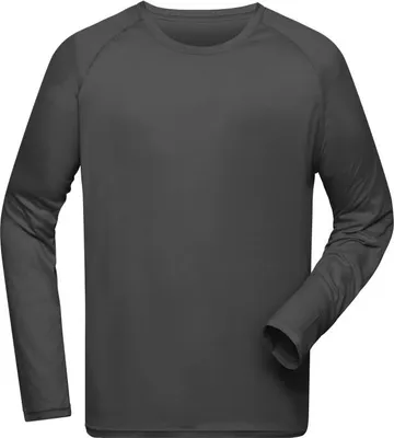Produktbild von Men's Sports Shirt Long-Sleeved titan, Gr. L