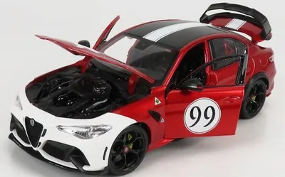 Productafbeelding van BBURAGO Alfa Romeo Giulia GTAm, model van een sportauto, voorgemonteerd, schaal 1:18, Alfa Romeo GTAm, geschikt voor alle geslachten, metaal, kunststof