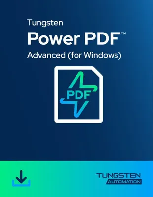 Produktbild von Tungsten / Kofax Power PDF Advanced 2025.3 | 1 Gerät | Dauerlizenz | Vollversion | Download-Version