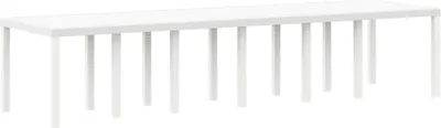 Produktbild von vidaXL Gartentisch Weiß 350 x 100 x 74 cm Poly-Rattan