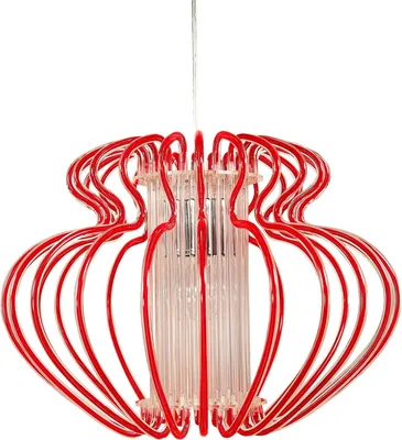 Obrázok produktu pre Dizajnové závesné osvetlenie IMPERIA - 1xE27, 60W, 52cm, červené