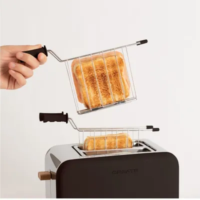 Produktbild von Pack TOAST RETRO Klein Toaster für breite Scheiben + 2 SANDWICHZANGEN