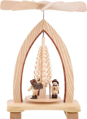 Produktbild von 1-stöckige Pyramide Waldleute - natur (26cm) von Heinz Lorenz Pyramiden