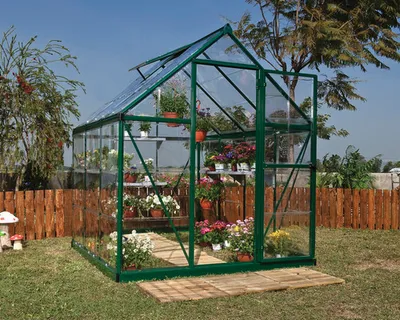 Image de Serre de jardin 3.4m² verte - Palram - 701628 - harmony