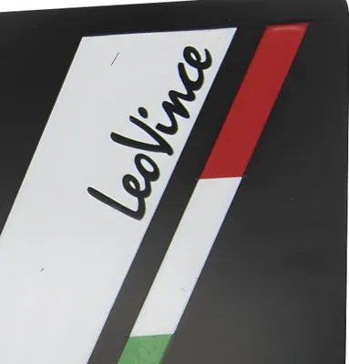 Immagine prodotto di LeoVince badge / emblema di ricambio di scarico adesivo, resistente al calore, 87,8x53mm