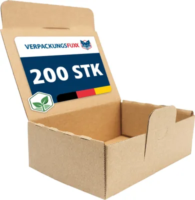 Produktbild von 200 x Maxibriefkarton Mini braun 145 x 100 x 50 mm