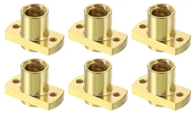 6 Messingmuttern Tr8x4 für Trapezspindel Ø 10 mm