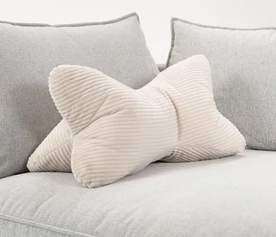 Produktbild von Leseknochen XXL 60x30x30 cm - Beiges Lesekissen für Nacken und Knie