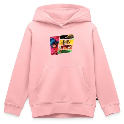 Produktbild von Spreadshirt Miraculous Superhelden Kinder Premium Hoodie, 110/116 (4 Jahre), Rosa