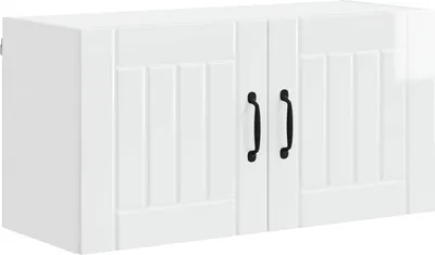 Productafbeelding van vidaXL Wandkast LUCCA, hoogglans wit, 80 x 31 x 40 cm, houtvezel