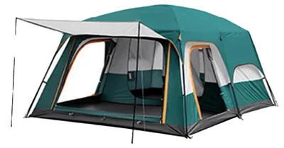 Produktbild von Campingzelt, 201T Polyesterfaser, schnelles automatisches Öffnen, aufblasbares Zelt, Kapazität für 2 Benutzer, doppellagige Konstruktion