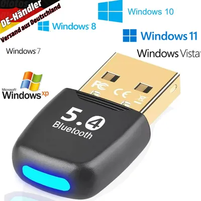 Produktbild von USB Bluetooth 5.4 Adapter PC Dongle Stick Plug & Play PC Laptop Maus Tastatur