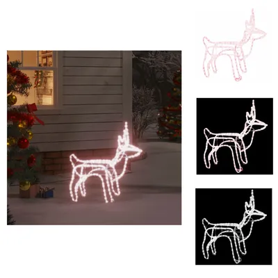 Productafbeelding van vidaXL LED-silhouet van een rendier, warm wit licht, 60x30x60 cm - Kerstverlichting