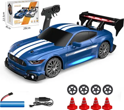 Produktbild von ENOZE RC Auto mit Driftfunktion, 4WD, 30 km/h und LED-Beleuchtung, 20x10x6.3 cm