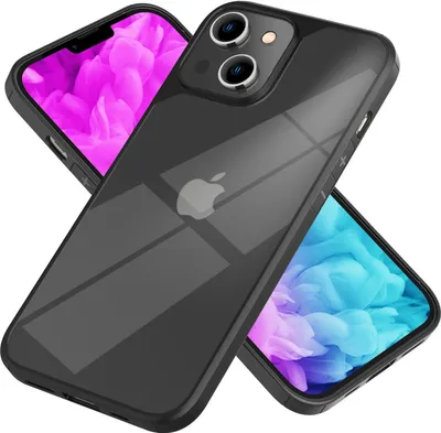 Obrázok produktu pre Pre iPhone 14 Plus Case Clear Hybrid Transparent Protective Frame Mobile Phone Case Cover Black