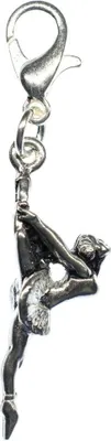 Produktbild von Ballerina Ballett Charm Anhänger Bettelarmband Miniblings Balletttänzerin silber