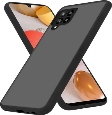 Immagine prodotto di Custodia Cadorabo per Samsung Galaxy A42 4G in nero opaco Custodia protettiva ibrida con interno in silicone TPU e retro in plastica opaca Custodia Cover Etui per telefono cellulare