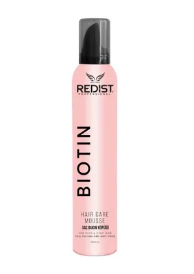Produktbild von Redist Biotin Hair Care Mousse 200 ml – Pflegender Volumen-Mousse mit Hitzeschutz