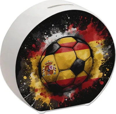 Produktbild von Fußball Spanien Flagge Spardose