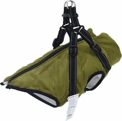 Immagine prodotto di Cappotto per Cani Verde militare L36 Pile e Poliestere