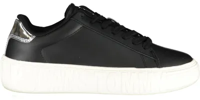 Produktbild von Stylische schwarze Sportschuhe für Damen mit Kontrastdetails & Print