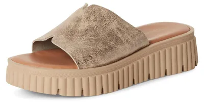 Productafbeelding van Tamaris slippers voor dames, plat model, metallic kleur, EU maat 42