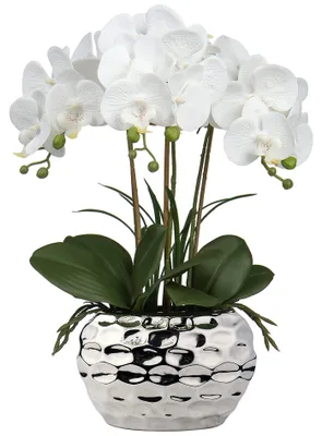 Produktbild von Kunstpflanze Orchidee in Keramiktopf 44 cm