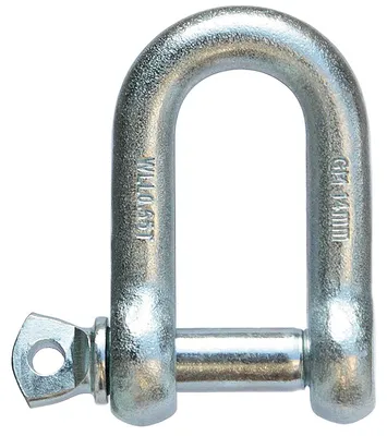 2 D-Schäkel 14 mm verzinkt, 650 kg Belastbarkeit