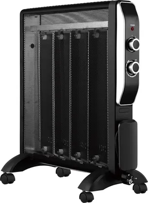Produktbild von VALE Micathermic Heizung HY-200A 2000 Watt, effektive Glimmerheizung, Überhitzungsschutz, Rollbar, Schwarz