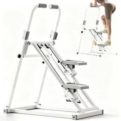 Produktbild von Stepper - Klappbarer Treppensteiger - 3 Stufen - Ausdauertraining - Beintraining - Fettverbrennung - Weiß