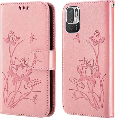 Produktbild von König Design Hülle kompatibel mit Xiaomi Redmi Note 10 5G Kunstleder Handyhülle - Handy Case Rosa