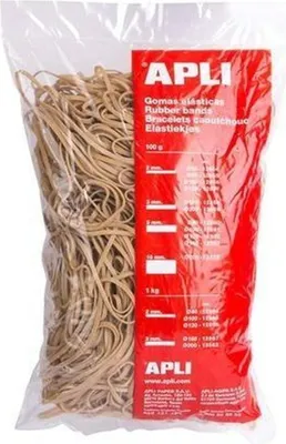 Obrázek produktu pro Gumičky Apli Brown 100 x 5 mm (10 kusů)