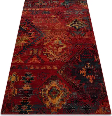 Produktbild von Wollteppich POLONIA Bali orientalisch, ethnisch Rubin rot 200x300 cm