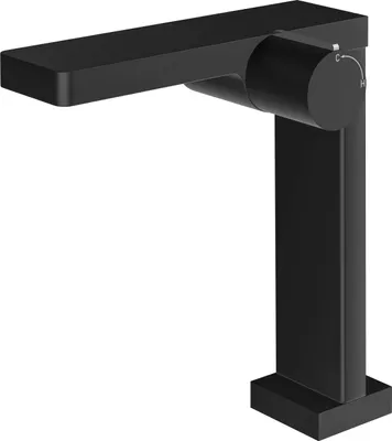 Produktbild von Waschtischarmatur Badarmatur NT3220B - Messing - Hoher Auslauf - Schwarz