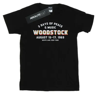 Obrázok produktu pre Woodstock - Dámske tričko "Varsity 1969" BI50972 (3XL) (čierna)