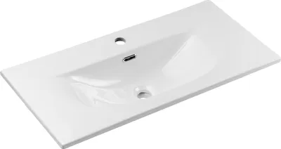 Produktbild von Waschtisch 80cm mit Keramikwaschbecken, kaschmir, NEWPORT-56-CASHMERE