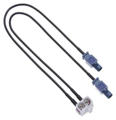 Doppel-Fakra-Antennenadapter für VW-Radios der 3. Generation, 33,5 cm