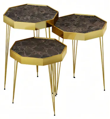 Image de Table d'appoint en bois Marron Moderne Élégant