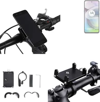 Produktbild von K-S-Trade Handyhalterung für das Fahrrad kompatibel mit Motorola Moto G 5G (2024) Halter Lenkstange Fahrradhalterung Motorrad Bike Mount Befestigung