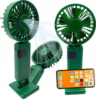 Immagine prodotto di Mini ventilatore portatile per la scrivania, silenzioso, pieghevole, potente, 3000 mAh, USB-C