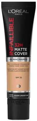 Image de L'Oréal Paris Infaillible 32H Matte Cover maquillage longue durée pour un effet mat 135 30 ml