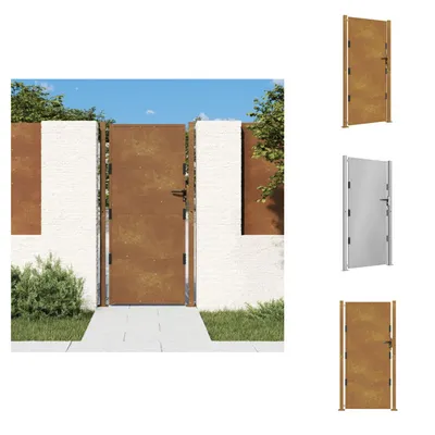 Obrázek produktu pro vidaXL Zahradní brána 105x180 cm Corten ocel - Zahradní brány