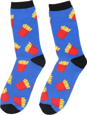 Produktbild von Socken 3er-Pack – Lustige Pommes-Motiv Socken in Größe 43-46