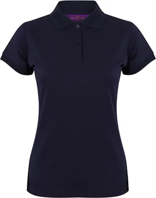 Produktbild von Henbury H476 | Damen Coolplus Wicking Polo Shirt / Mikro-Piqué - Farbe: Oxford Navy - Größe: M